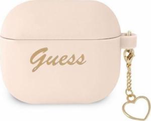 Guess Etui ochronne Silicone Charm Collection do AirPods 3 GUA3LSCHSP różowe 1