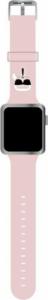 Karl Lagerfeld Pasek Karl Lagerfeld KLAWMSLKP Apple Watch 4/5/6/7/SE 40/41mm różowy/pink strap Silicone Karl Heads 1