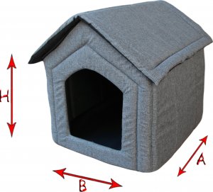 Światlegowisk Legowisko buda szary len R.4 4