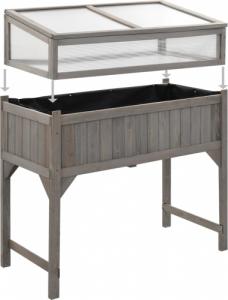 vidaXL Inspekt na podwyższeniu, 110x54x120 cm, lite drewno jodłowe 6