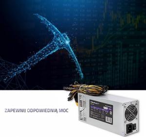Zasilacz Qoltec Gaming Miner PCI-E 1850W (50350) 5