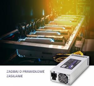 Zasilacz Qoltec Gaming Miner PCI-E 1800W (50349) 3