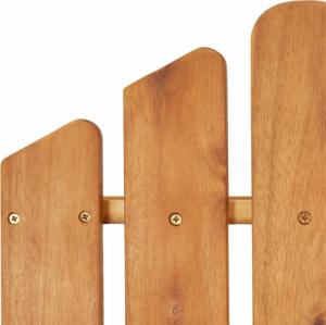 vidaXL Krzesło ogrodowe Adirondack z podnóżkiem, lite drewno akacjowe 8