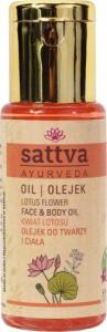 Sattva SATTVA_Ayurveda nawilżający olejek do twarzy i ciała Kwiat Lotosu 50ml 1