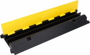 vidaXL Najazd kablowy, 2-kanałowy, 100 cm, gumowy 4