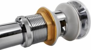 vidaXL Odpływ z korkiem do umywalki, stal nierdzewna 5