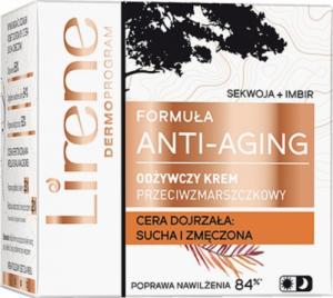 Lirene LIRENE_Formuła Anti-Aging odżywczy krem przeciwzmarszczkowy Sekwoja &amp; Imbir 50ml 1