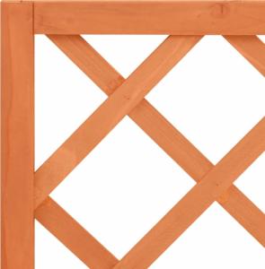 vidaXL Ogrodowa donica z kratką, brązowa, 70x30x135 cm, drewno jodłowe 5