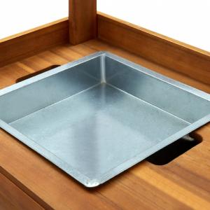 vidaXL Ogrodowy wózek kuchenny, lite drewno akacjowe, 92x43,5x141,5 cm 6