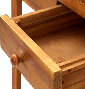 vidaXL Ogrodowy wózek kuchenny, lite drewno akacjowe, 92x43,5x141,5 cm 7