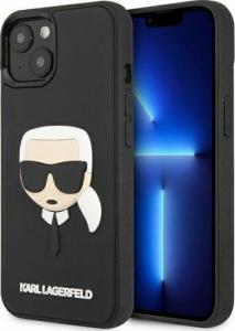 Karl Lagerfeld Karl Lagerfeld KLHCP13SKH3DBK iPhone 13 mini 5,4" czarny/black hardcase 3D Rubber Karl`s Head 1
