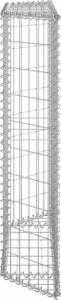 vidaXL Podniesiona rabata gabionowa, trapezowa, stal, 100x20x100 cm 4
