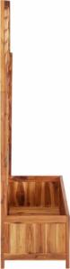 vidaXL Podwyższona donica z trejażem, 85x38x150 cm, drewno akacjowe 3