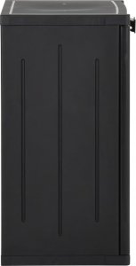 Szafa ogrodowa vidaXL Szafka ogrodowa, czarna, 65x45x88 cm, PP 3