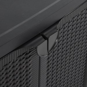 Szafa ogrodowa vidaXL Szafka ogrodowa, czarna, 65x45x88 cm, PP 7