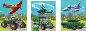 JU-PITER Torebka prezentowa chłopięca (pojazdy) 5236B SD20 26x32x20cm szerokie dno p12 cena za 1 sztukę 1