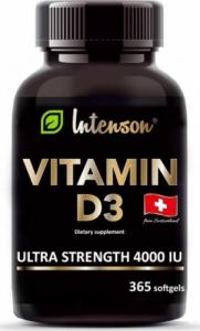 Intenson INTENSON_Vitamin D3 suplement diety 365 kapsułek 1