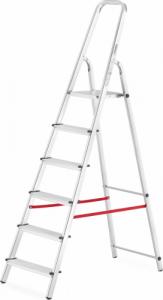 Higher Drabina wolnostojąca jednostronna aluminiowa 6 stopniowa 3.20 m (L-ALU-6) 1