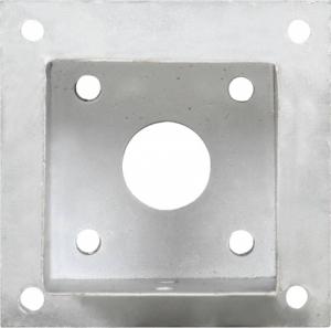 vidaXL Podstawy słupów, 4 szt., galwanizowany metal, 101 mm 2