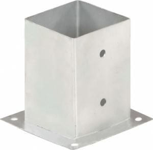vidaXL Podstawy słupów, 4 szt., galwanizowany metal, 101 mm 3