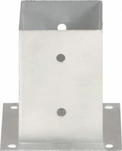 vidaXL Podstawy słupów, 4 szt., galwanizowany metal, 101 mm 4