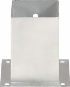 vidaXL Podstawy słupów, 4 szt., galwanizowany metal, 101 mm 5