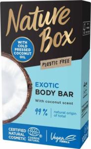 Nature Box NATURE BOX_Exotic Body Bar pielęgnacyjna kostka myjąca Kokos 100g 1