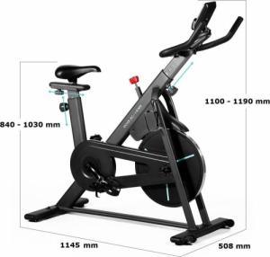 Rower stacjonarny OVICX Q100C magnetyczny indoor cycling 4