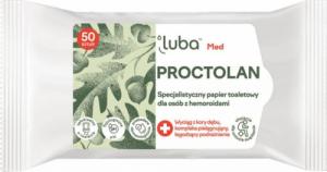 Luba LUBA_Med Protectolan specjalistyczny papier toaletowy dla osób z hemoroidami 50szt 1
