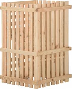 Skrzynia ogrodowa vidaXL Skrzynia na ziemniaki, 50x50x80 cm, lite drewno sosnowe 4