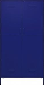 vidaXL Szafa, granatowa, 90x50x180 cm, stalowa 4