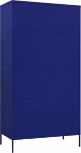 vidaXL Szafa, granatowa, 90x50x180 cm, stalowa 6