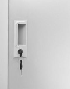 vidaXL Szafka zamykana na klucz, jasnoszara, 90x45x92,5 cm, stal 6