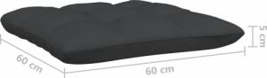 vidaXL 2-osobowa sofa ogrodowa z poduszkami, białe drewno sosnowe 8