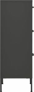 vidaXL Szafka, antracytowa, 42,5x35x101,5 cm, stalowa 5