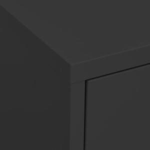 vidaXL Szafka, antracytowa, 80x35x101,5 cm, stalowa 3