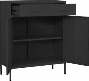 vidaXL Szafka, antracytowa, 80x35x101,5 cm, stalowa 8