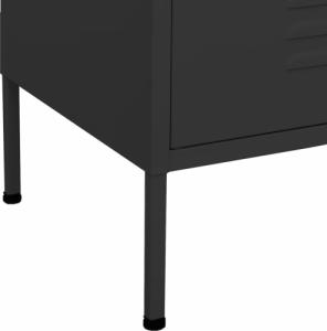 vidaXL Szafka, antracytowa, 80x35x101,5 cm, stalowa 8