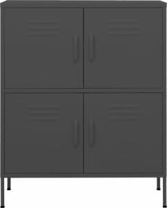 vidaXL Szafka, antracytowa, 80x35x101,5 cm, stalowa 4