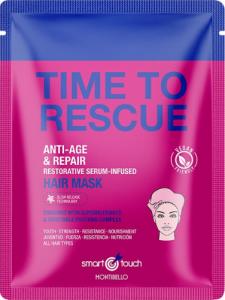 Montibello MONTIBELLO_Time To Rescue Anti-Age&amp;Repair Restorative Serum-Infused Hair Mask przeciwstarzeniowa maseczka odżywiająca i naprawiająca zniszczone włosy w płachcie 1szt. 1