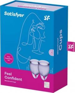 Satisfyer SATISFYER_SET Feel Confident zestaw kubeczków menstruacyjnych 15ml + 20ml Lila 1