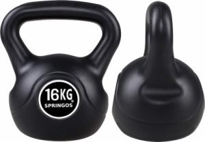 Kettlebell Springos FA1007 bitumiczny 16 kg 2
