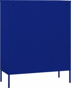 vidaXL Szafka, granatowa, 80x35x101,5 cm, stalowa 6