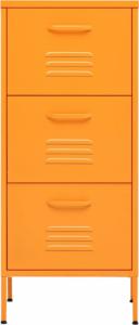 vidaXL Szafka, musztardowa, 42,5x35x101,5 cm, stalowa 4