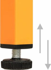 vidaXL Szafka, musztardowa, 42,5x35x101,5 cm, stalowa 8