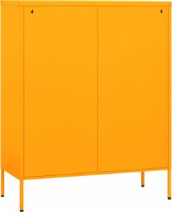 vidaXL Szafka, musztardowa, 80x35x101,5 cm, stalowa 6