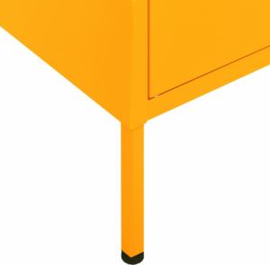 vidaXL Szafka, musztardowa, 80x35x101,5 cm, stalowa 8