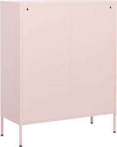 vidaXL Szafka, różowa, 80x35x101,5 cm, stalowa 7