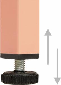 vidaXL Szafka, różowa, 80x35x101,5 cm, stalowa 8