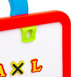 vidaXL Sztaluga dla dzieci 2-w-1 z tablicą kredową i białą 8